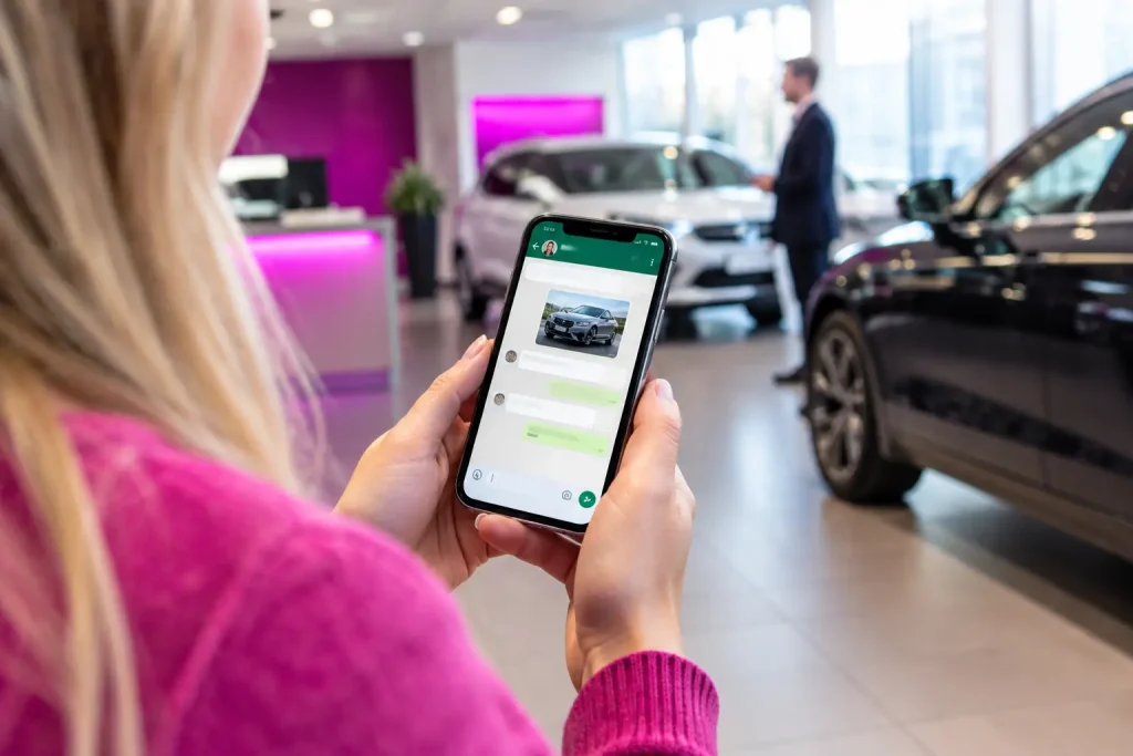 WhatsApp för bilförsäljning som ger fler affärer